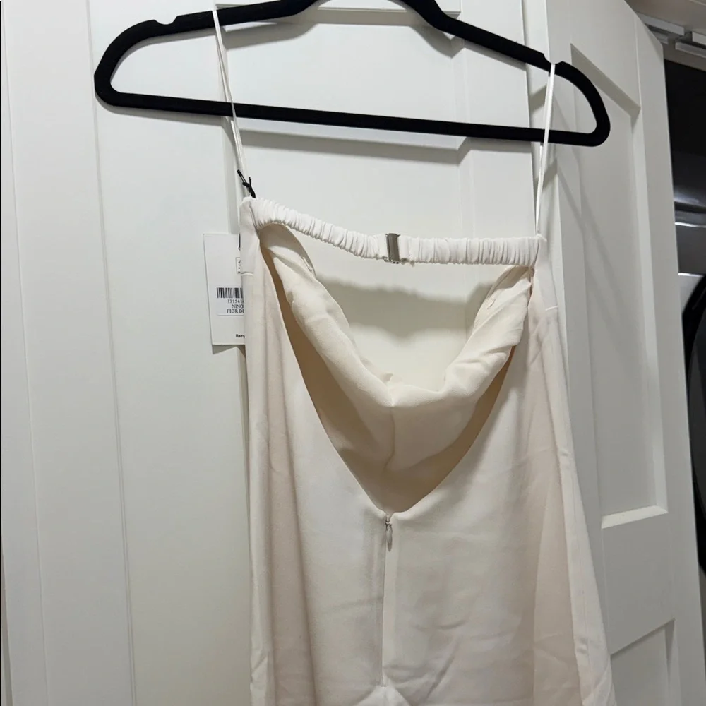 Reformation Strapless White Nino Dress Size 4 - Picture 4 of 7